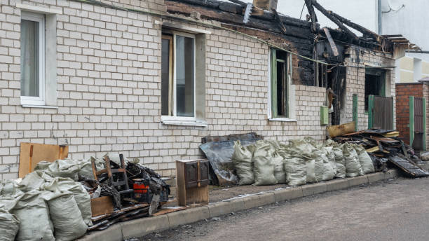 Professional Fire Damage Repair technician working in Somerset, NJ